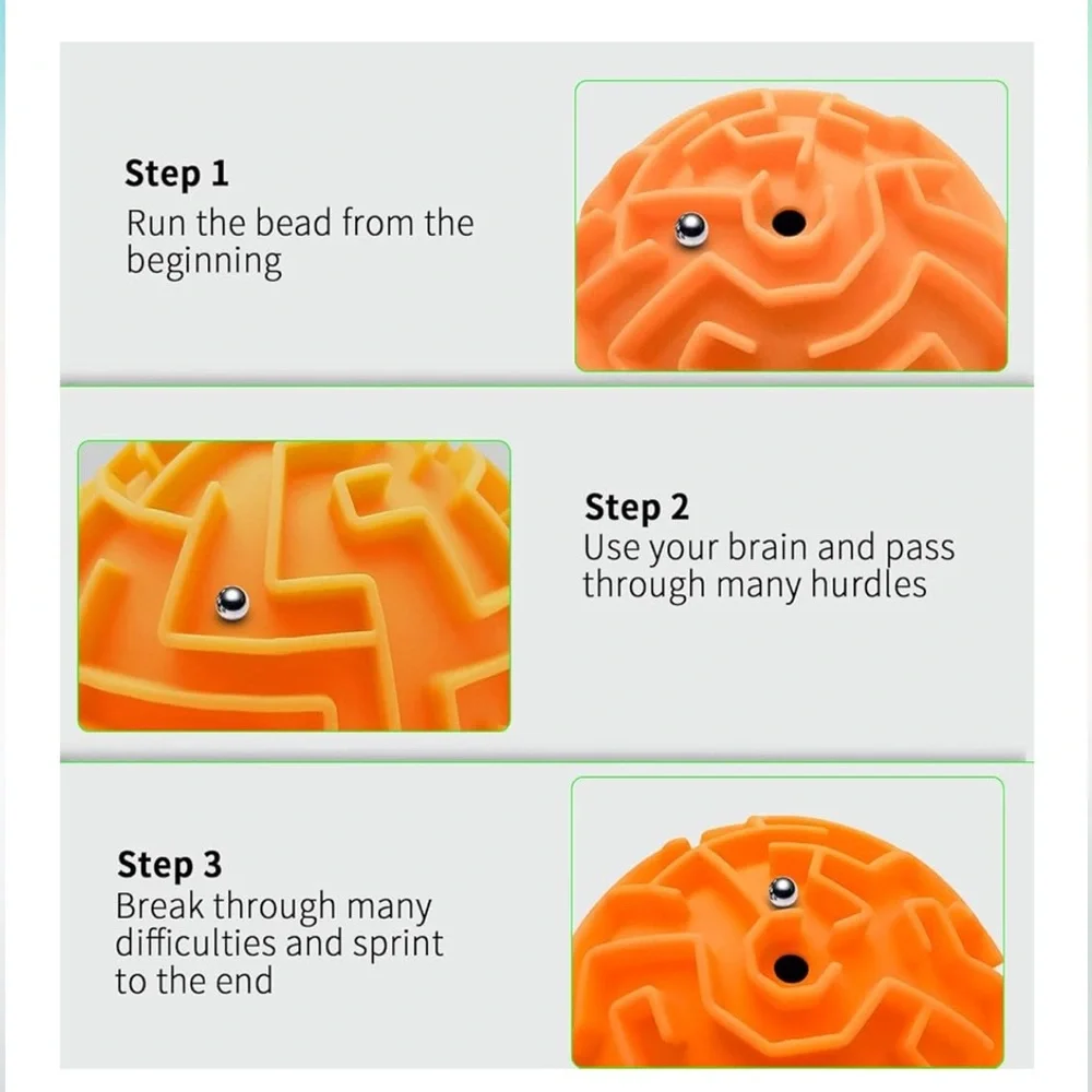 3D Maze Puzzle Balls Set of Two